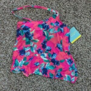 NEW - Bal Harbour one shoulder flounce swim top
